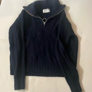Knit quarter zip
